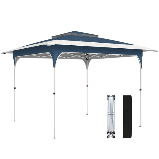 3.5 x 3.5 m Pop Up Gazebo, UPF50+ One-Touch Party Tent, Blue