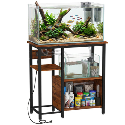 Fish Tank Stand with Power Outlets 20-29 Gallon