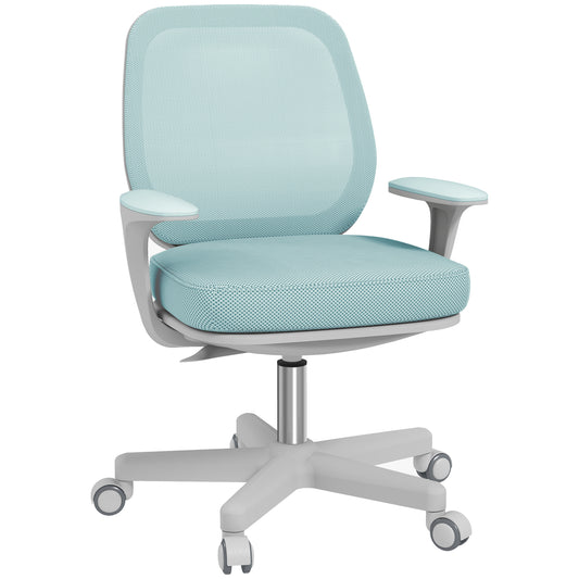 Vinsetto Office Chair, Breathable Mesh Swivel Desk Chair with Adjustable Height for Home Office, Study, Light Green
