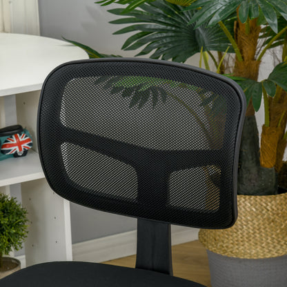 Small Office Chair without Arms, Ergonomic Swivel Mesh Desk Chair