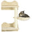 4PCs Cat Shelf, Cat Wall Furniture w/ Hammock, Steps, Platforms, Scratching Post, Wall Mounted Cat Tree for Indoor Cat, Beige