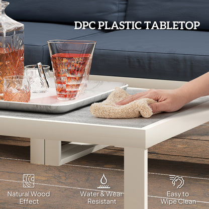 5 Seater Sectional Outdoor Sofa Set with Loveseats for Garden Grey