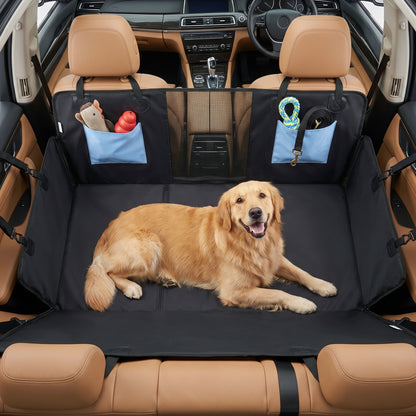 Dog Car Seat Cover, Waterproof Dog Travel Hammock, Blue