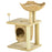 Cat Tree for Indoor Cats with Scratching Posts, Cat House, Bed, Toy Ball, Beige