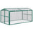 Aluminium Polycarbonate Greenhouse Cold Frame Grow House, Openable Top for Flowers and Vegetables, 130x70x61cm