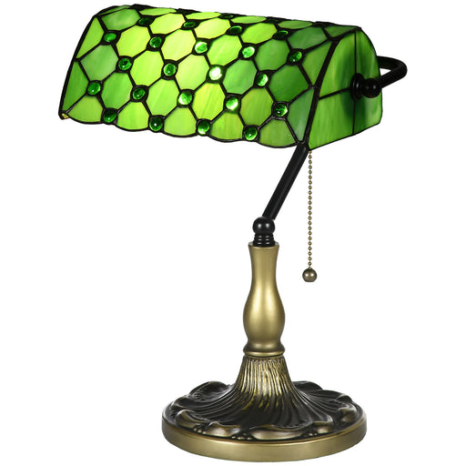 Stained Glass Table Lamp, for Bedroom Bedside, Bulb not Included