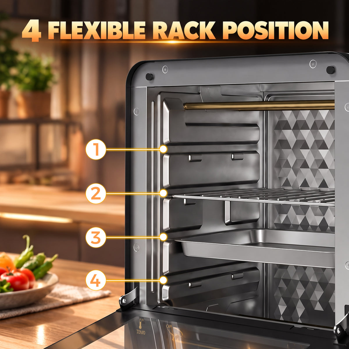 1000W 15L Mini Oven and Grill with 60-Minute Timer - Black