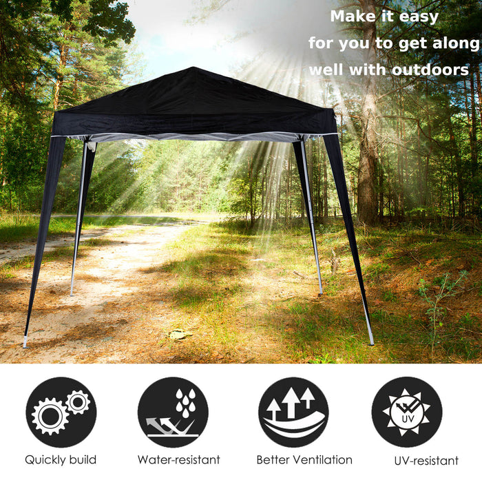 Pop-Up Tent, 3Lx3Wx2.4H m-Black