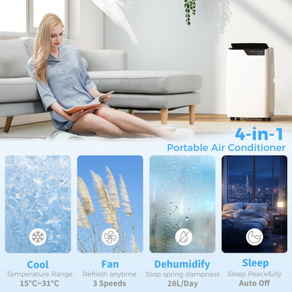 Portable Air Conditioner 12000 BTU, 4-in-1 Air Conditioning Unit