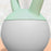 4KG Kettlebell with Soft Body and Non-Slip Handle, Grey and Green