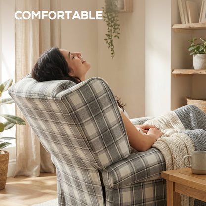 Recliner Chair for Living Room Wingback Chair with Padded Armrest