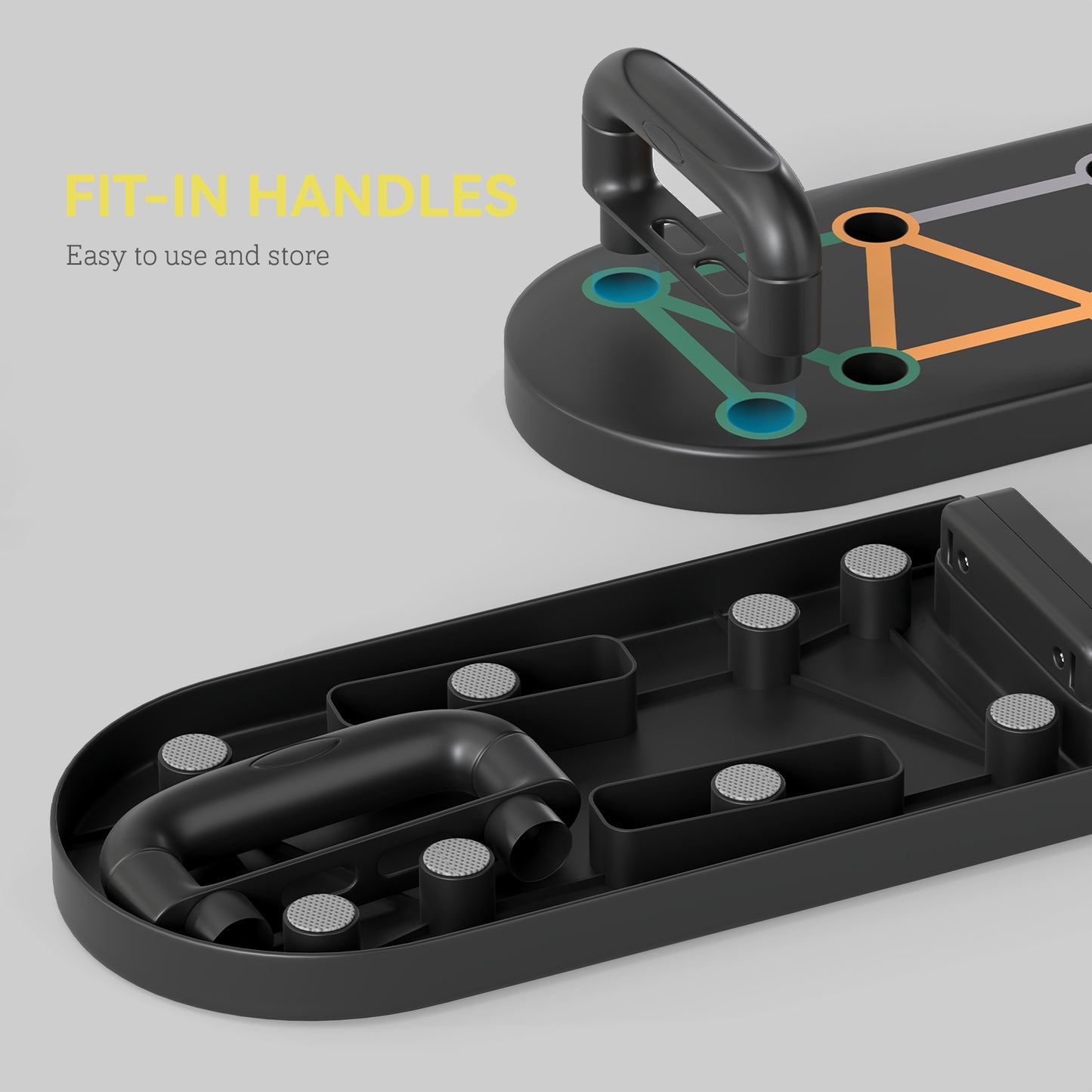 11-in-1 Foldable Push Up Board, Press Up Handles for Home Gym