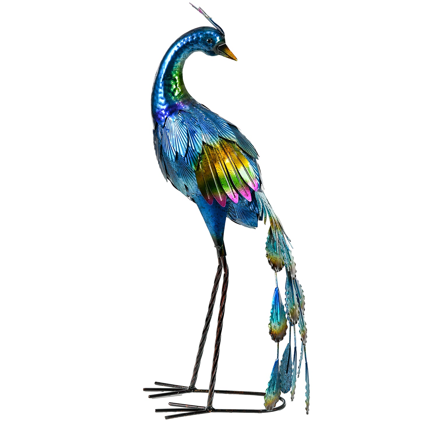 Peacock Garden Statues Sculptures for Decorations and Gifts, Steel