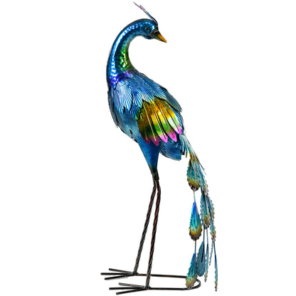 Peacock Garden Statues Sculptures for Decorations and Gifts, Steel