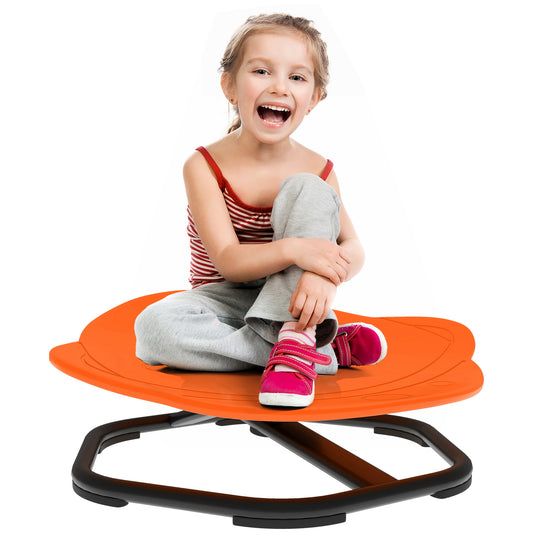 Planet-Shaped Kids Swivel Chair, Sensory Spinning Chair, Orange