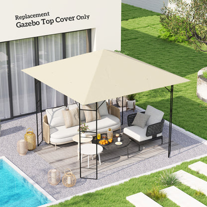 3 x 3(m) Gazebo Canopy Replacement Cover, UPF30+, Cream White