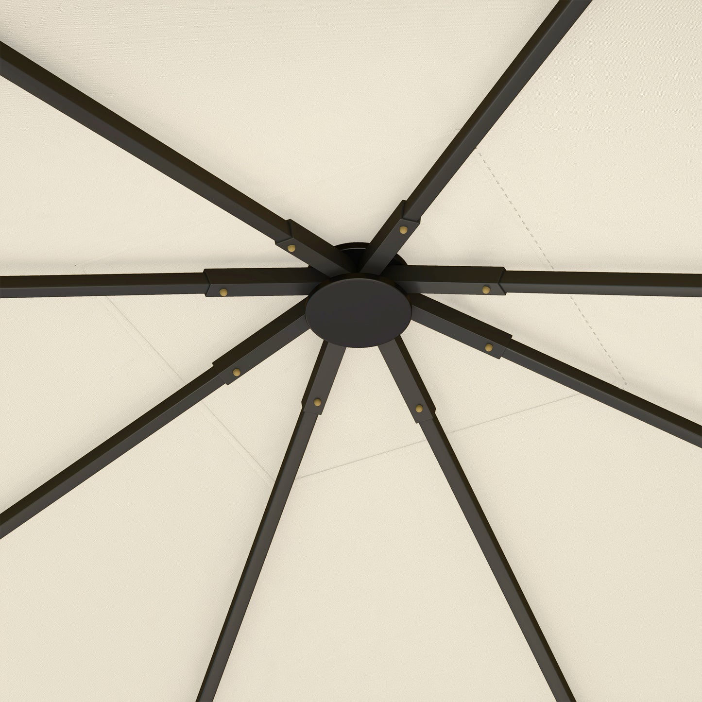 3 x 3(m) Gazebo Canopy Replacement Cover, UPF30+, Cream White