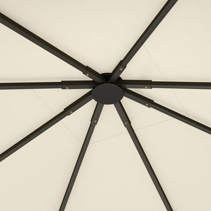 3 x 3(m) Gazebo Canopy Replacement Cover, UPF30+, Cream White