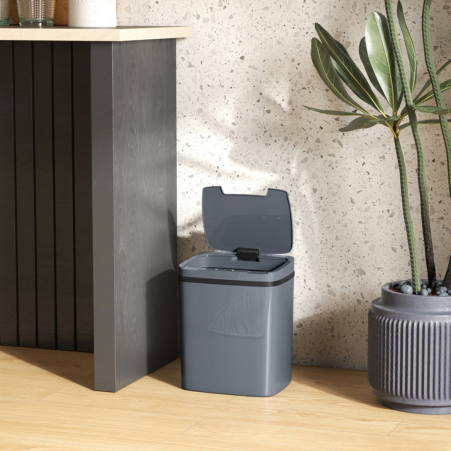 15L Sensor Bin, Automatic Touchless Kitchen Bin, Battery Operated