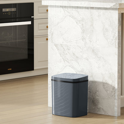 5-Tier Kitchen Island on Wheels with 5 Pull-Out Baskets, Light Grey