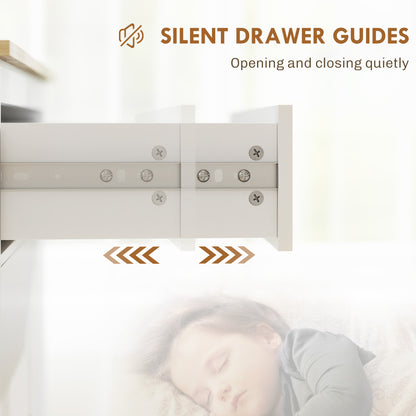 Sideboard with Drawer, Adjustable Shelf for Living Room, White