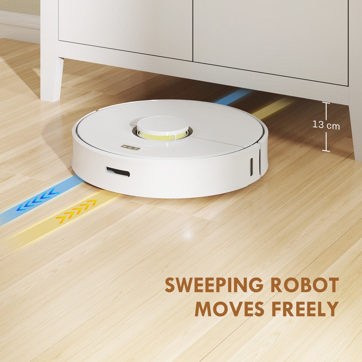 Sideboard with Drawer, Adjustable Shelf for Living Room, White