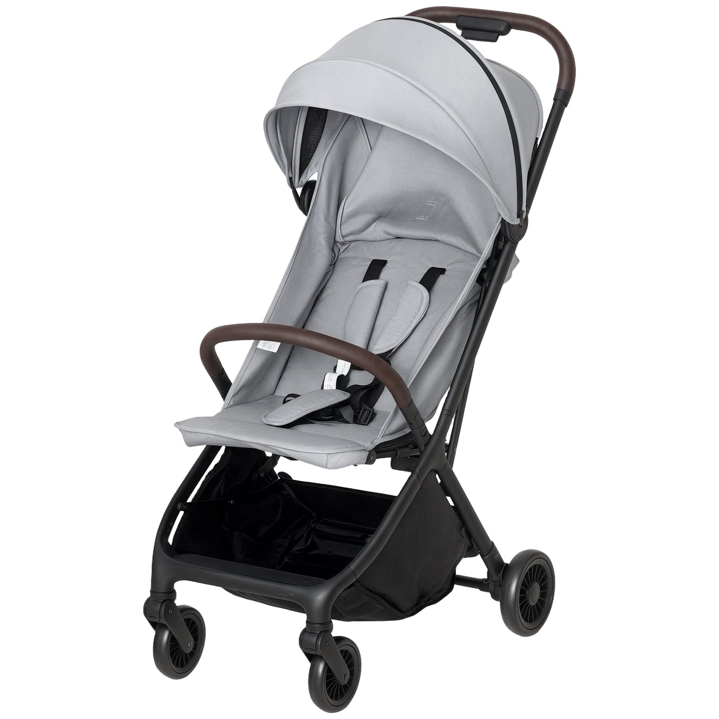 Baby Stroller with Adjustable Seat, Travel Pushchair, Light Grey