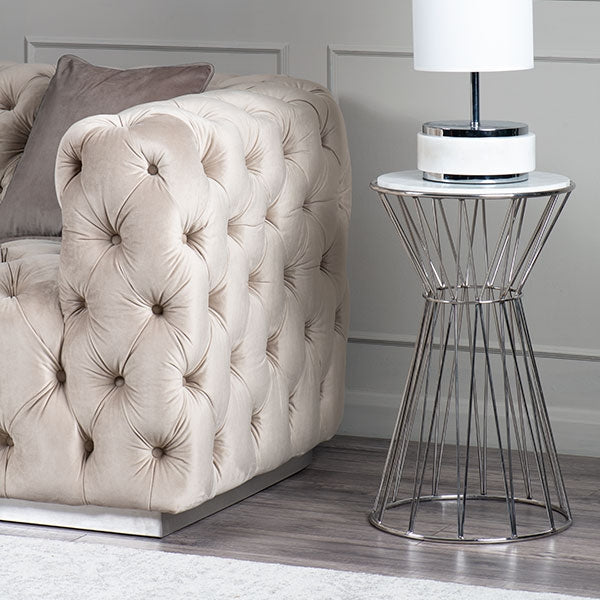 Mali Silver Side Table