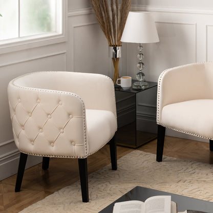 Margonia Tub Chair - Sand White