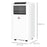 Mobile Air Conditioner with Remote Control, Timer, Cooling Dehumidifying Ventilating, LED Display White - 1114W