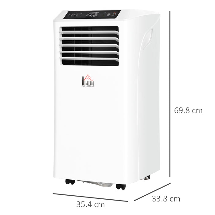 Mobile Air Conditioner with Remote Control, Timer, Cooling Dehumidifying Ventilating, LED Display White - 1114W