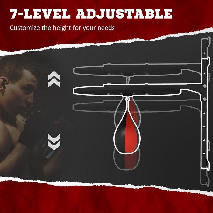 Adjustable Speed Bag Platform, Wall Mount Punching Bag Training Kit