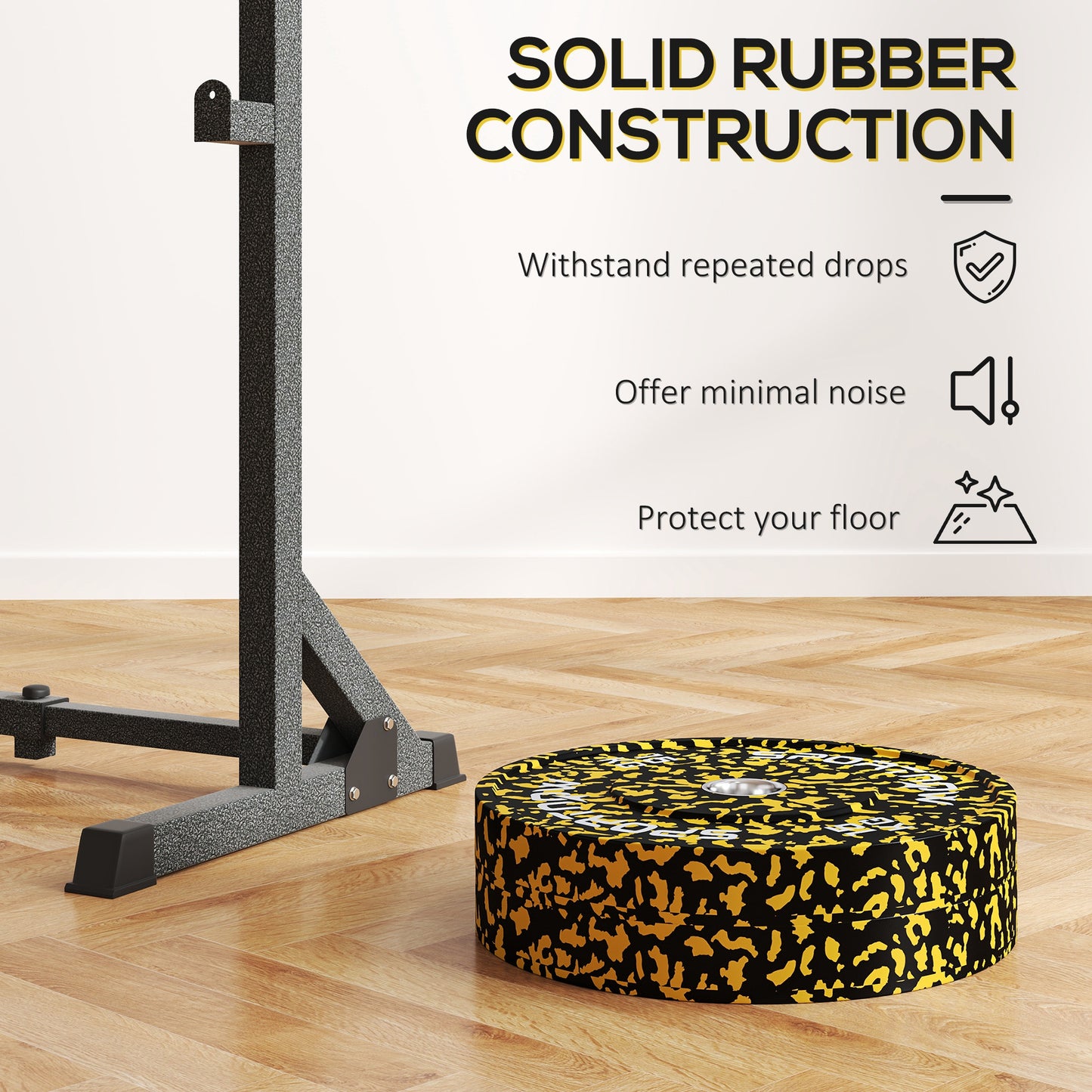 Olympic Weight Plates with 5cm Holes, for Weight Lifting, 2 x 15kg