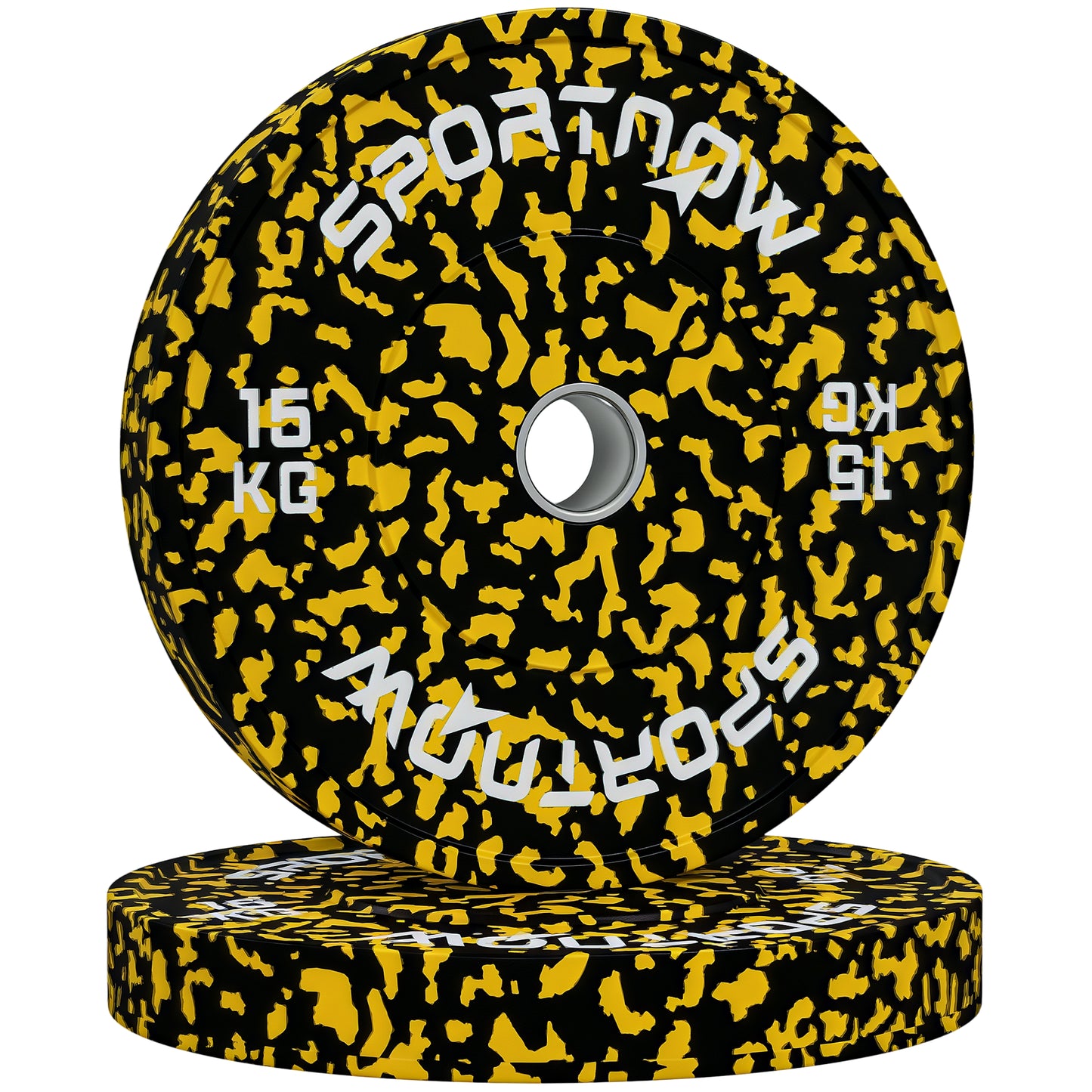 Olympic Weight Plates with 5cm Holes, for Weight Lifting, 2 x 15kg