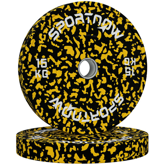 Olympic Weight Plates with 5cm Holes, for Weight Lifting, 2 x 15kg