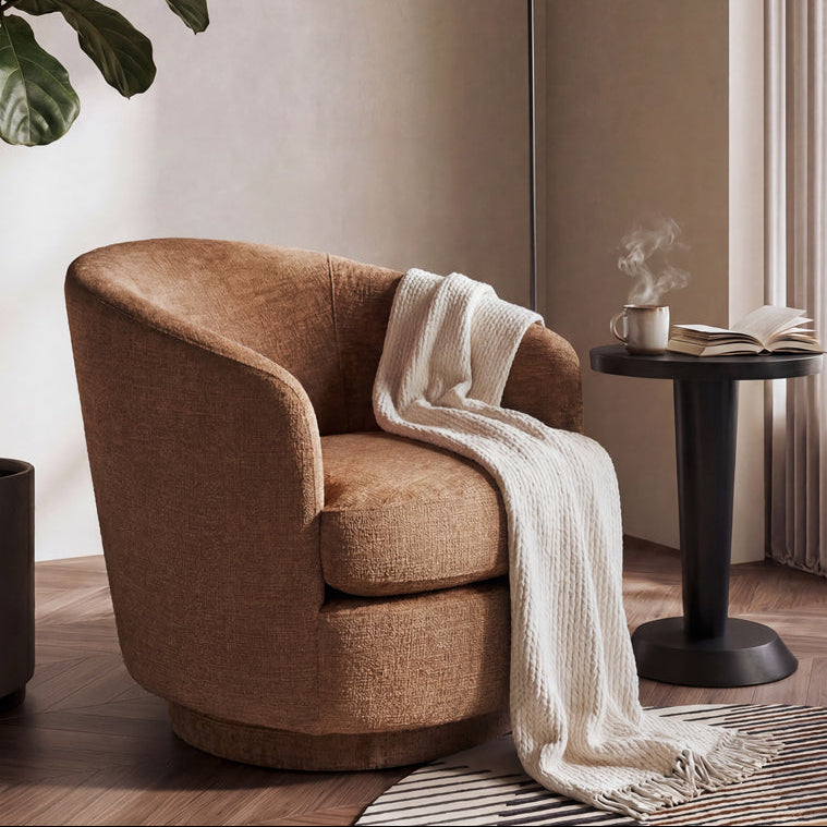 Melville Swivel chair - Terracotta