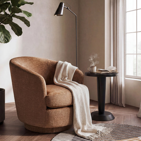 Melville Swivel chair - Terracotta