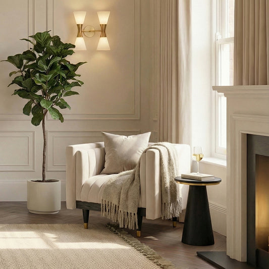 Metz Armchair - Chalk
