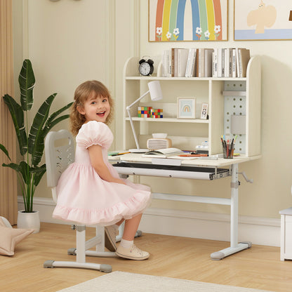Kids Desk, Study Desk for Kids Height Adjustable with Tilt-Desktop