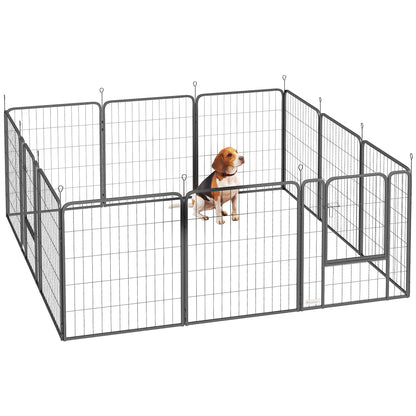 Dog Crate Furniture with Anti-Chew Resistant Mesh for Large Dogs