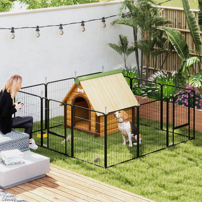 Dog Crate Furniture with Anti-Chew Resistant Mesh for Large Dogs