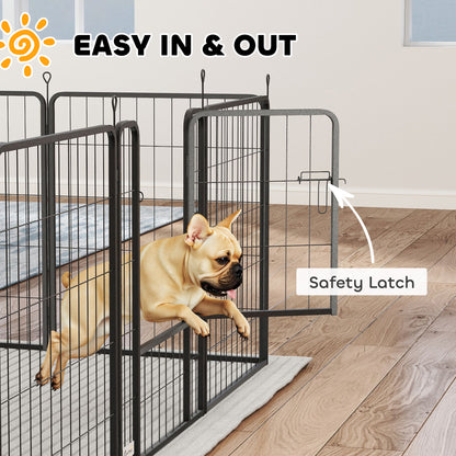 Dog Crate Furniture with Anti-Chew Resistant Mesh for Large Dogs