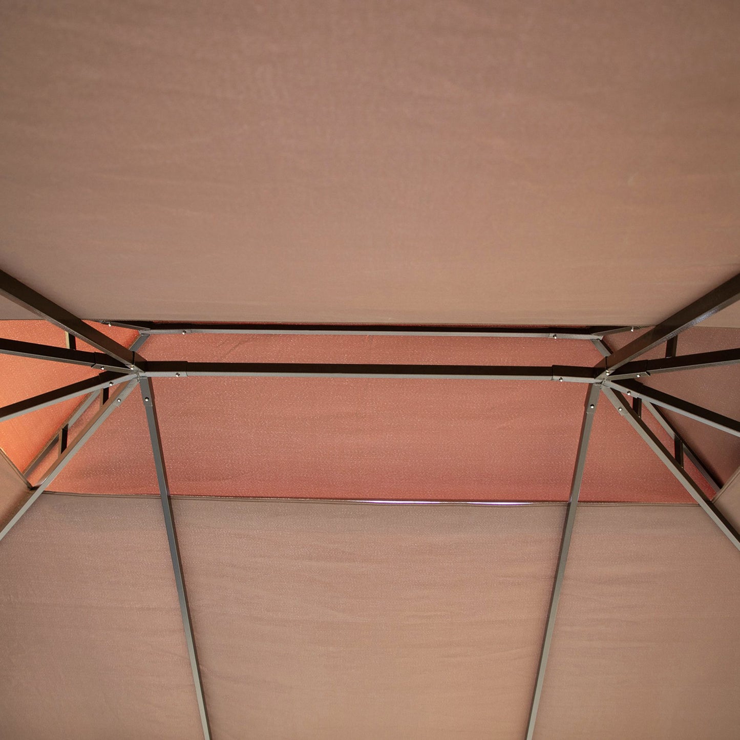 Outsunny 3 x 4m Aluminium Garden¬¨‚Ä†Gazebo, Marquee Canopy Shelter Pavilion Party Tent with Nets and Curtains for Garden, Lawn, Backyard and Deck, Coffee