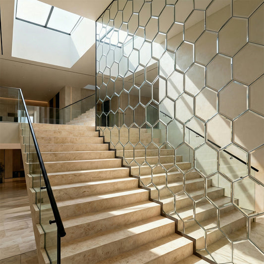 Mirrored Hexagonal Wall Tiles Pack