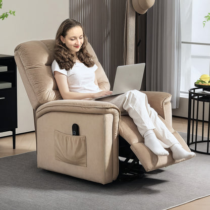 Power Lift Recliner Chair for Elderly w/ Remote Control, Champagne