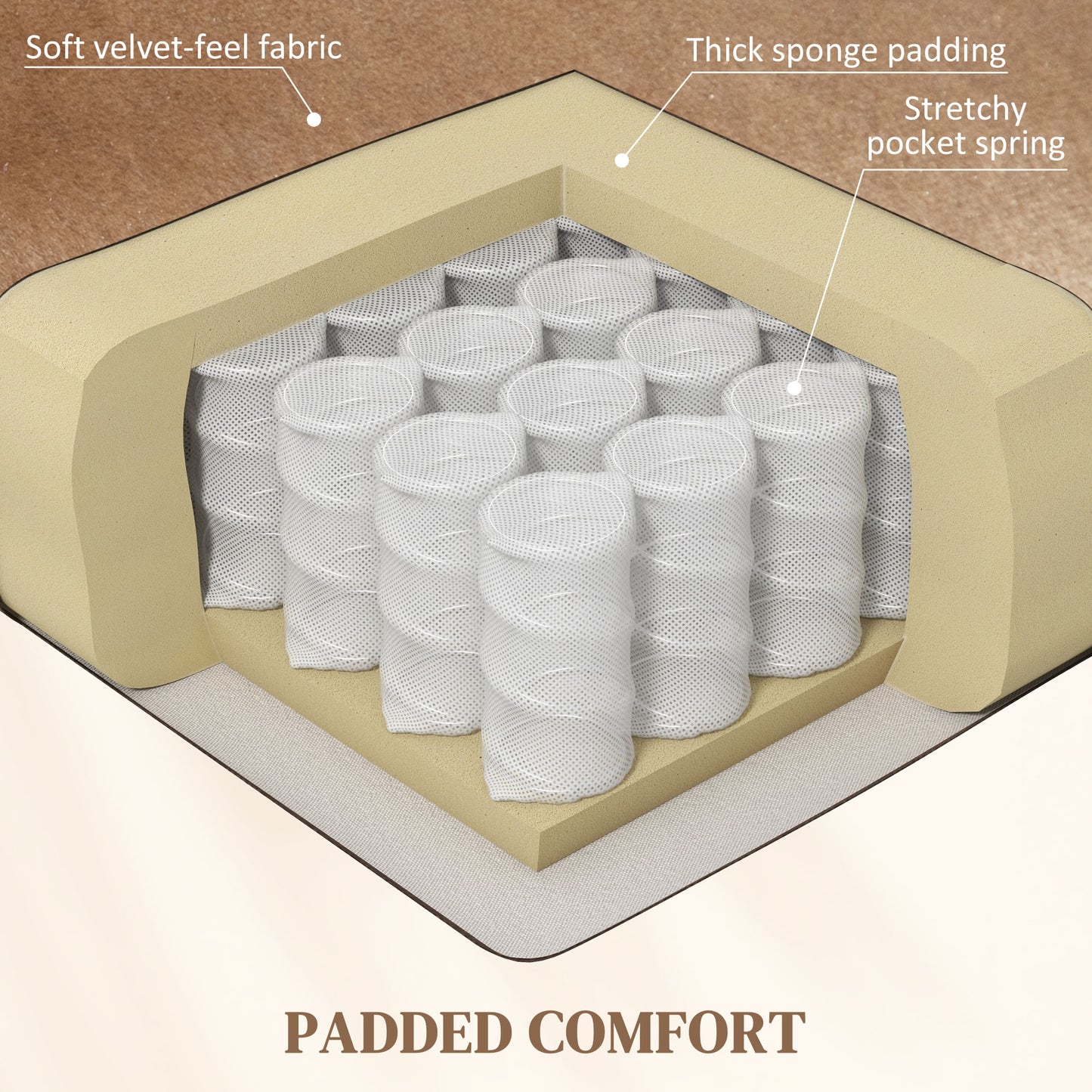 Power Lift Recliner Chair for Elderly w/ Remote Control, Champagne