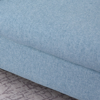 Child Armchair Wood Frame w/ Padding Seat Low-Rise Bedroom Blue