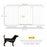 Dog Gate Stair Gate Pressure Fit Pets Barrier Auto Close for Doorway Hallway, 74-148cm Wide Adjustable, White