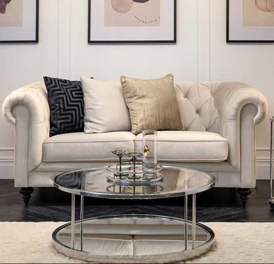 Monty Two Seat Sofa - Chalk