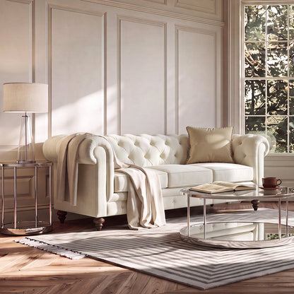 Monty Three Seat Sofa - Chalk
